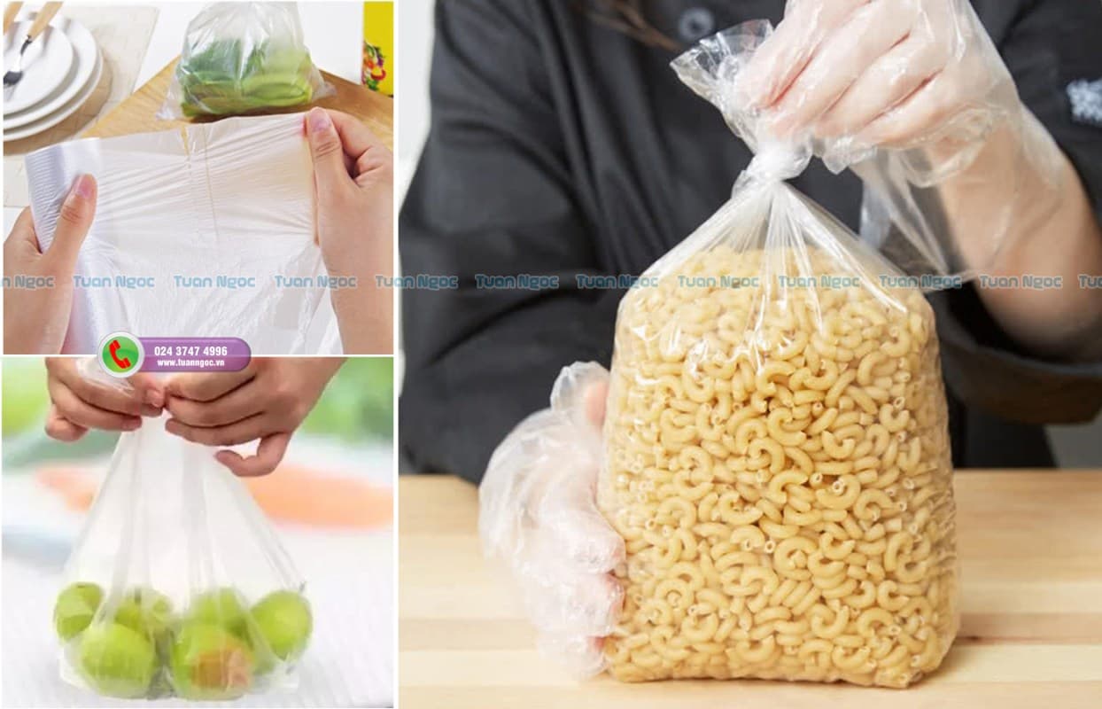 Cách sử dụng cuộn túi nilon đựng thức ăn trong gia đình