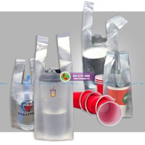 túi nilon đựng cốc trà sữa nước ngọt