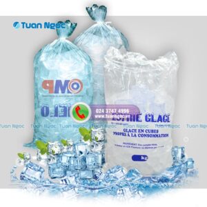 túi nilon đựng đá viên sạch 5kg