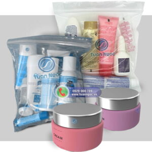Túi zip bấm miệng đựng mỹ phẩm tiện lợi